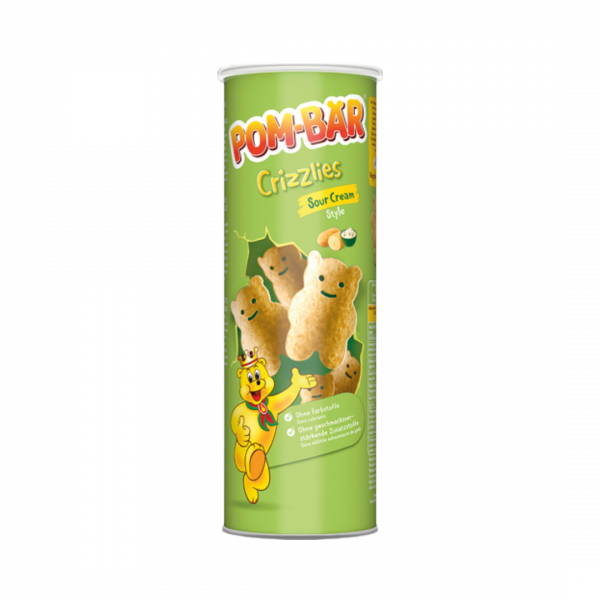 Kellys Pom­ Bear Crizzlies Sour Cream Style, 165g